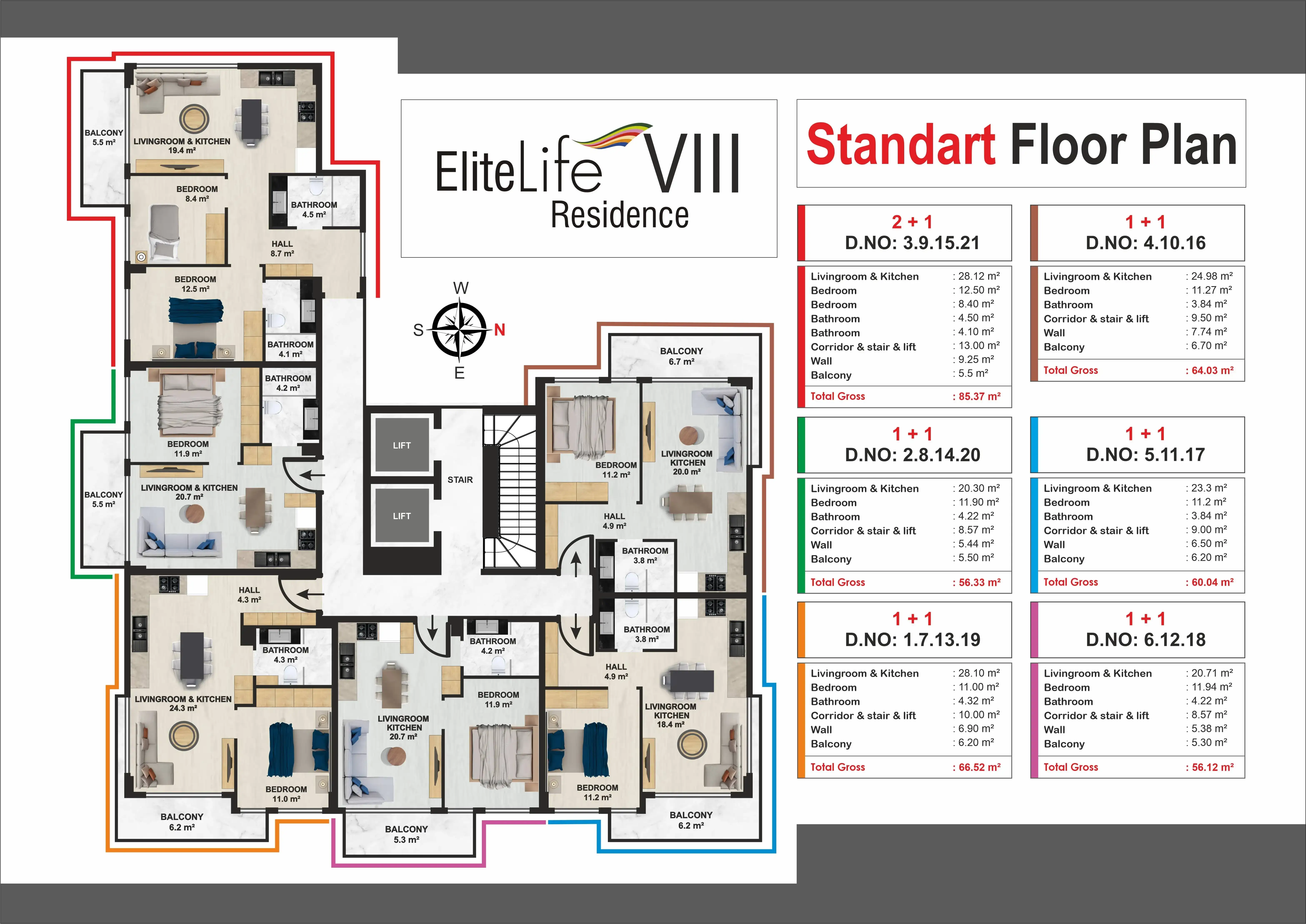 Elite Sinerji Life VIII Standart Plan FloorPlan