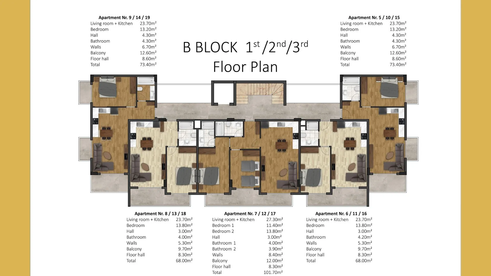 Elite Sinerji B Block 1./ .2./ 3. Floor Plan FloorPlan